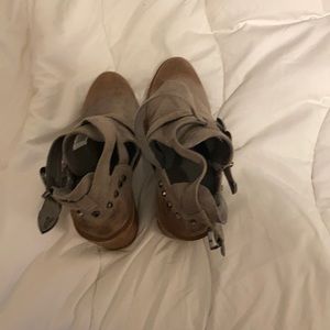 Suede ankle boots